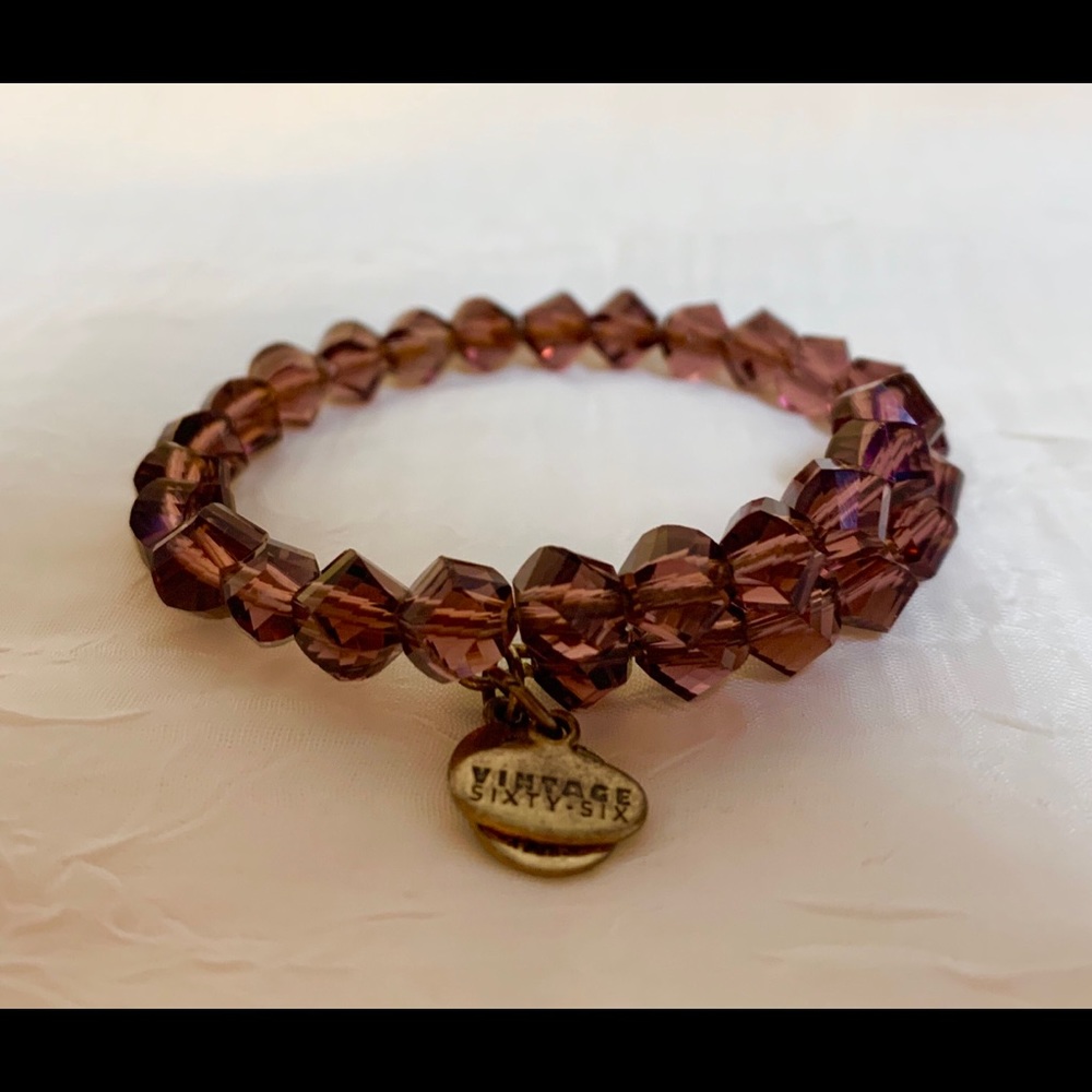 Alex and Ani Crystal Bead Wrap Bracelet